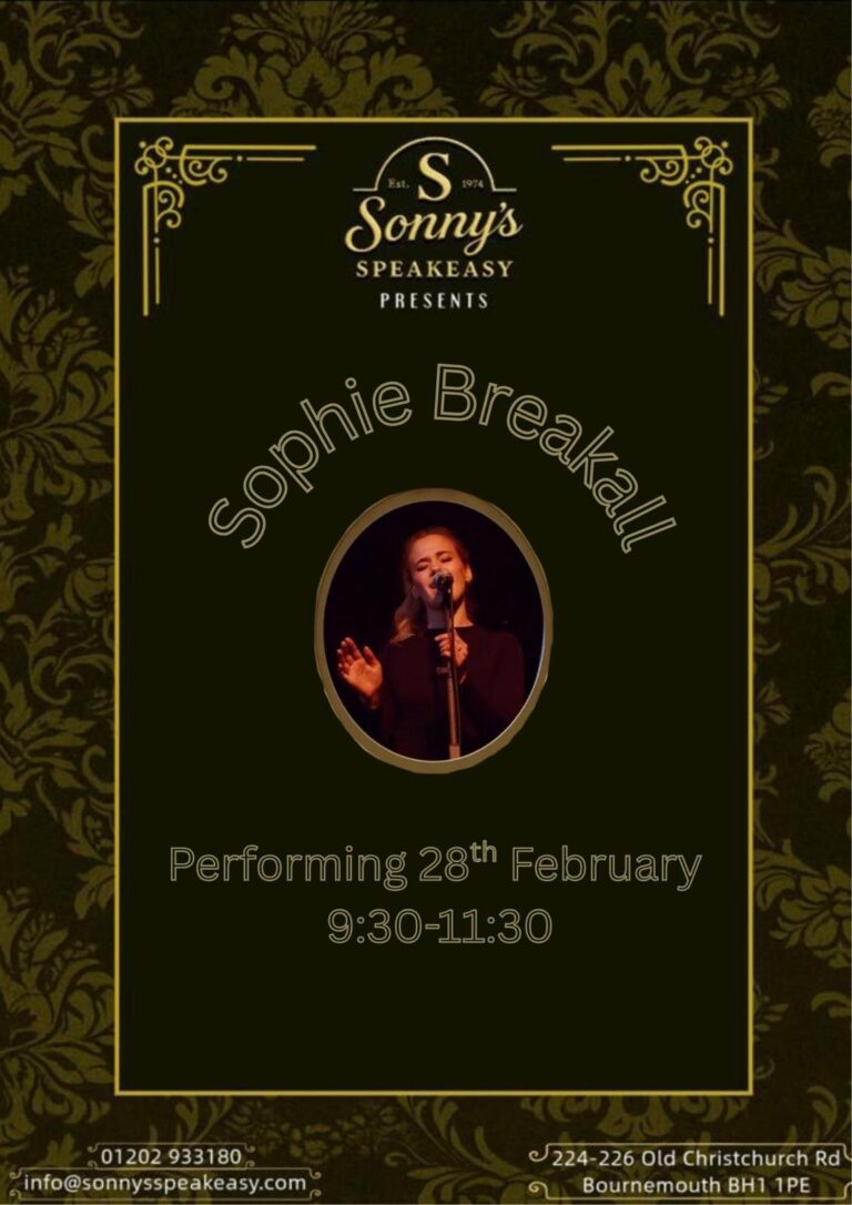 Sophie Breakall Live at Sonny’s Speakeasy (28th Feb)