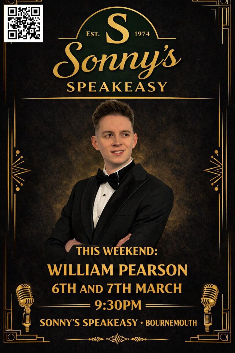 William Pearson Live: This Weekend at Sonny’s Speakeasy (6th/7th March)