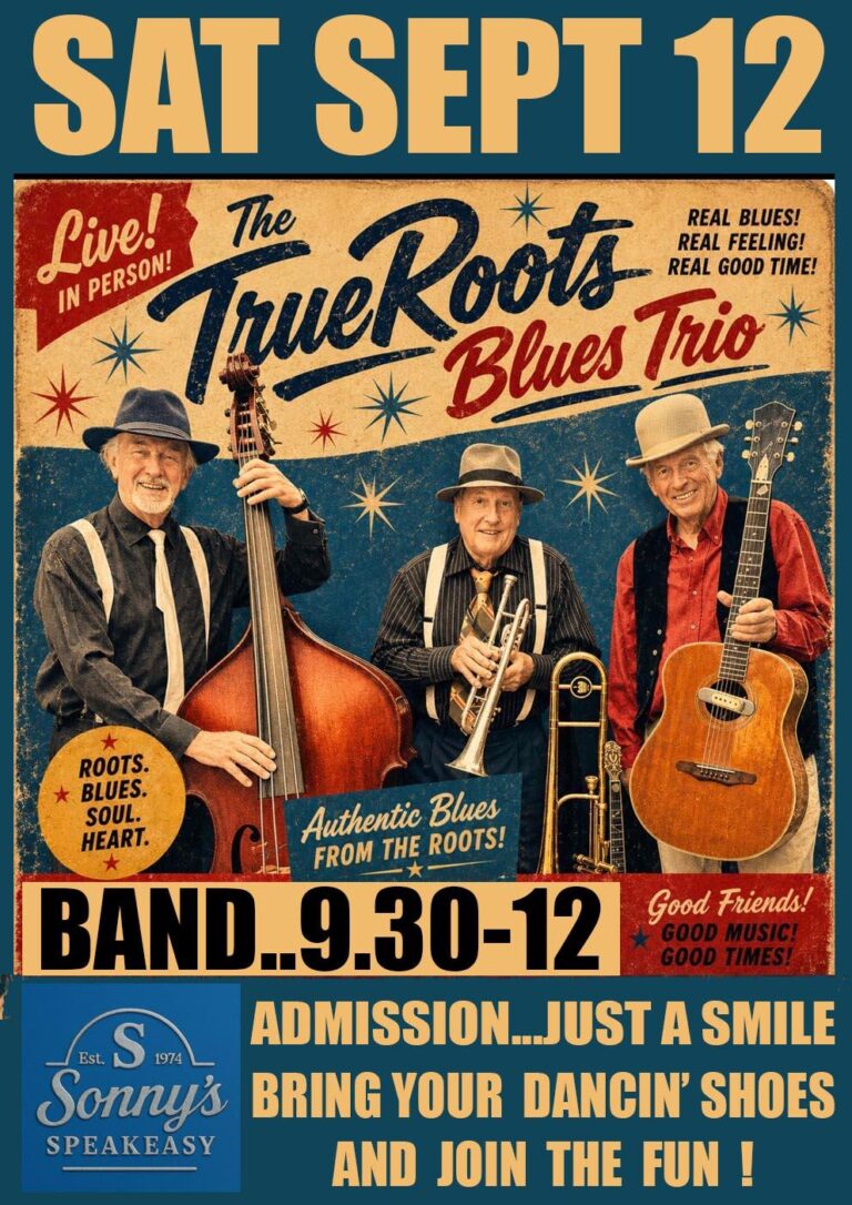 The TrueRoots Blues Trio Live at Sonny’s Speakeasy
